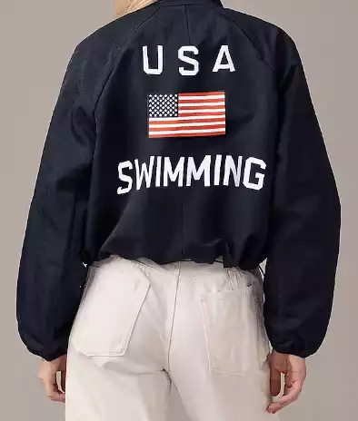 USA Swimming X J.Crew bomber jacket